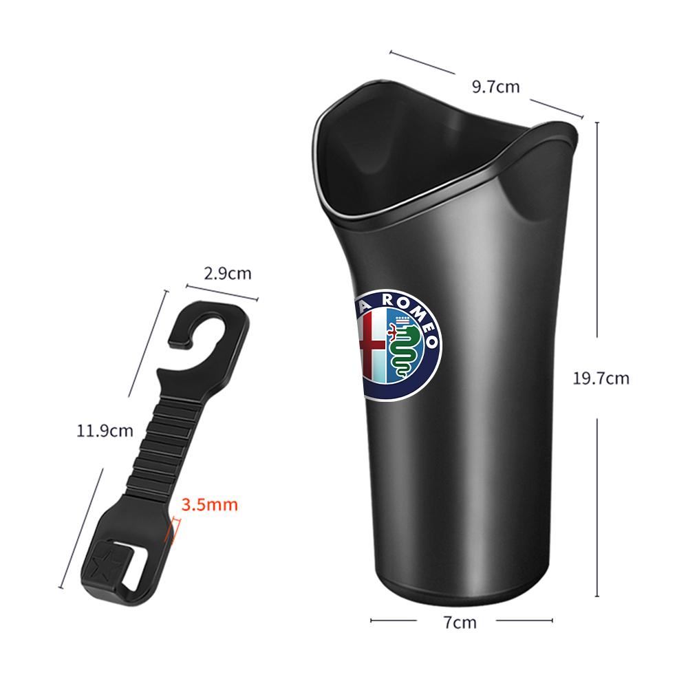 YYCE3 1pc Car Rear Seat Hanging Hook Umbrella Holder Seat Back storage bucket Accessories For Alfa Romeo Sportiva GT 147 159 Styling