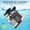 Для GoPro HERO 4K 2024 PULUZ 60m / 196ft водонепроницаемый защитный чехол с пряжкой базовое крепление и винт (прозрачный)