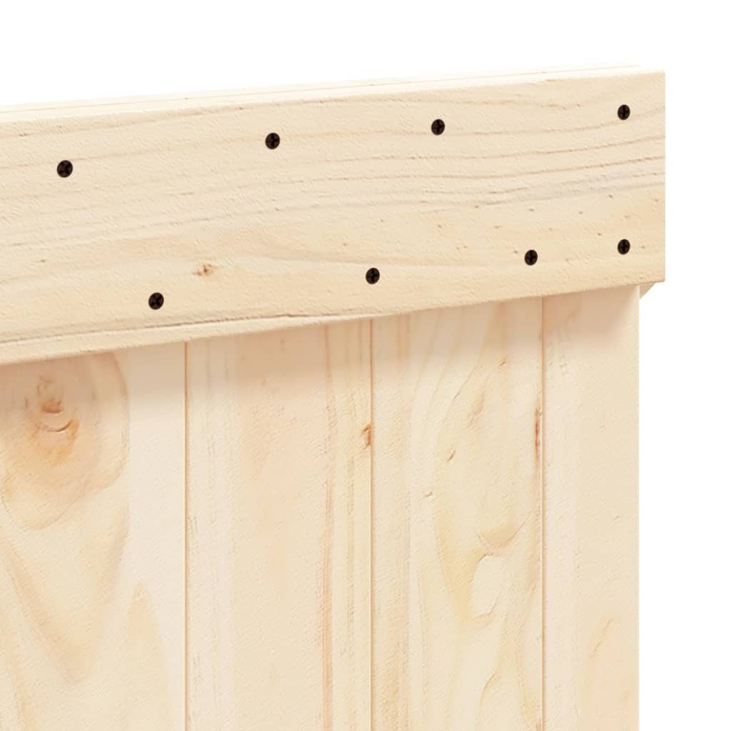Headboard 140 x 104 cm Solid Pine Wood