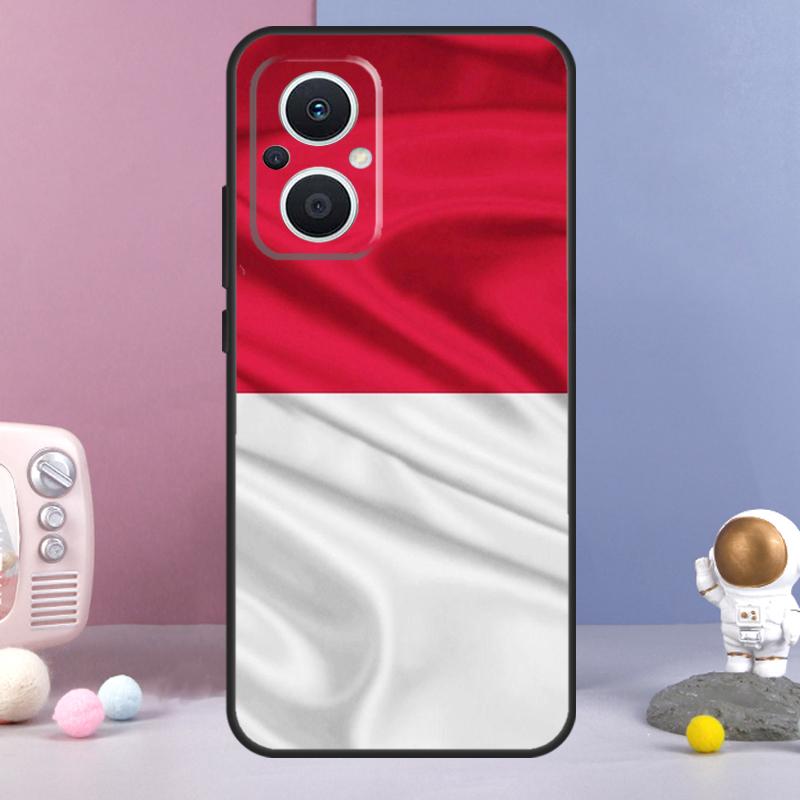 Чехол-карта с флагом Индонезии для OPPO Reno 10 Pro 4 5 6 7 8 Lite 8T 4Z 5Z OPPO Find X3 Neo Lite X2 X5 X6 Pro