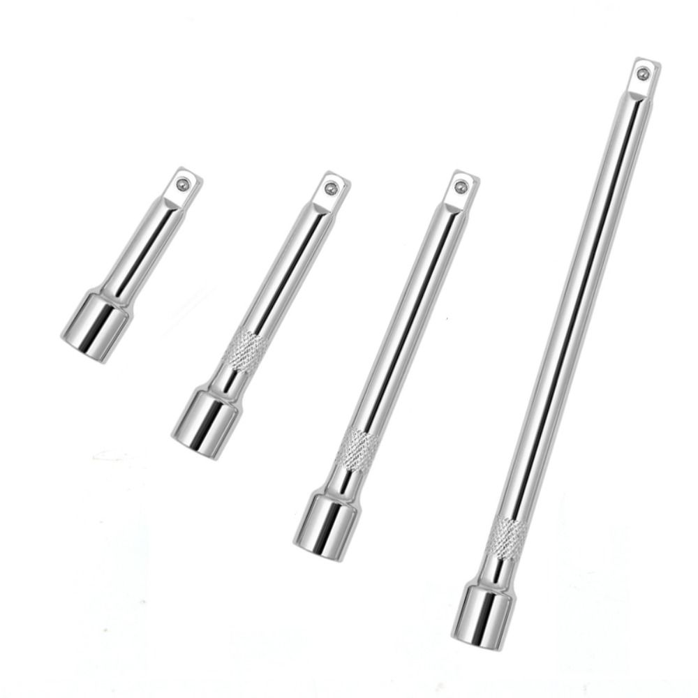 4 Piece 1/4 Inch Socket Extension Set Premium Chrome for Ratchet Wrench Universal Joint Socket