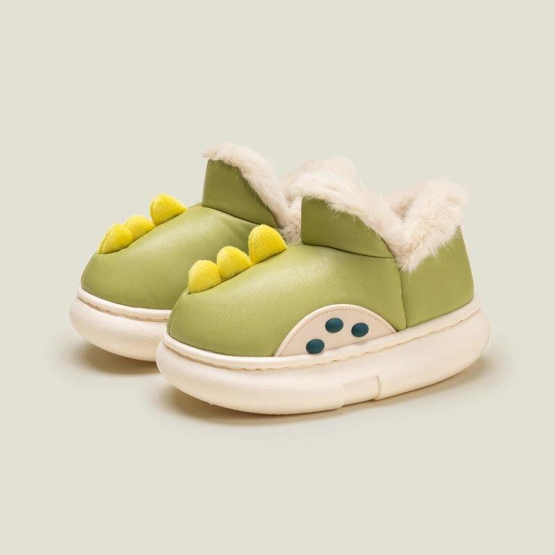 Детская теплая хлопковая обувь бархатная осенне-зимняя водонепроницаемая обувь для дома и отдыха на открытом воздухе пуховая хлопковая обувь