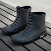 Versatile Casual Short-barreled Waterproof Shoes Men Women Lined With Fleece Warmth Anti-slip Wear-resistant Outdoors Rain Boots