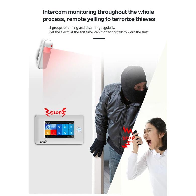 MULO PIR Infrared Motion Sensor Wireless Detector Movement 433MHz for Security Burglar Alarm System