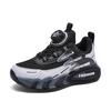 Youth Rotary Buckle Breathable Summer Autumn Sneakers | Lightweight Campus Casual Shoes, Non-Slip Hiking Trainers for Kids