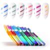 Nail Art Striping Tape Line Sticker Decorations 1mm/2mm/3mm Candy Color Adhesive Decals DIY Manicure Stickers for Nails