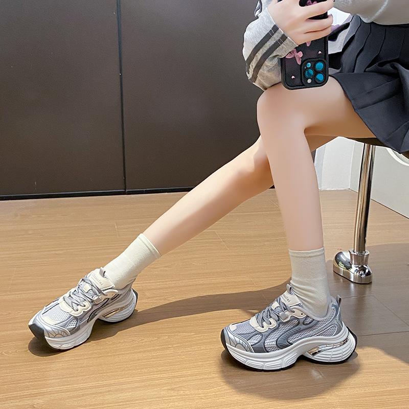 Новые папины кроссовки женские летние студенческие спортивные кроссовки для бега повседневная обувь на утолщенной высокой подошве