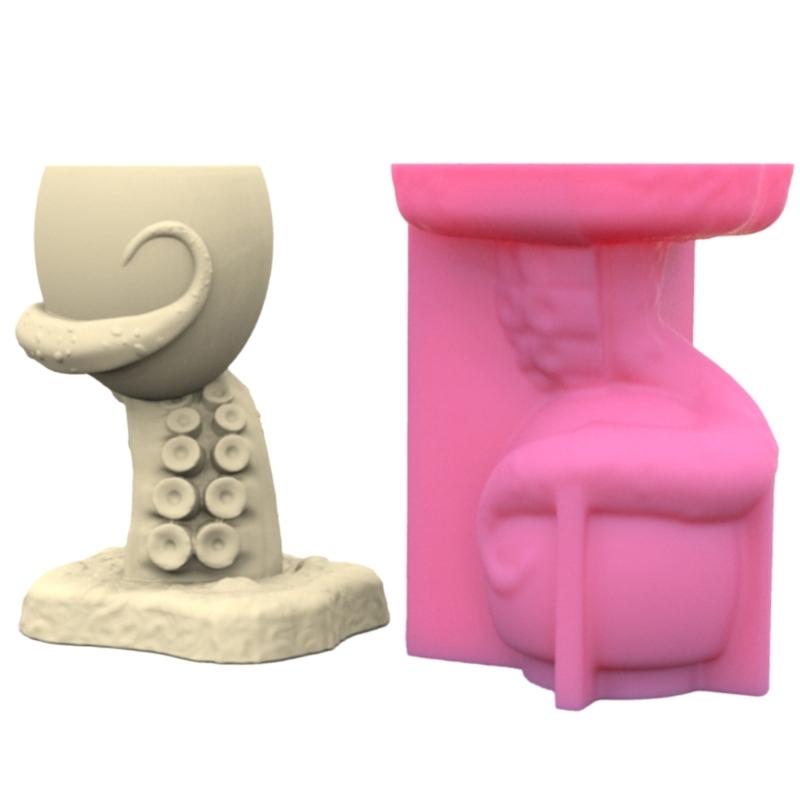 Antenna Gypsum Silicone Mold  Succulents Concrete Flower  Vase Plaster Cement Mold Clay Mold Candle Holder Mold