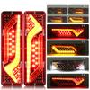 2Pcs Waterproof 12V Trailer Truck LED Rear Taillight Boat RV Caravan Van Flow Steering Brake Reversing Traffic Fog Tail Lamp