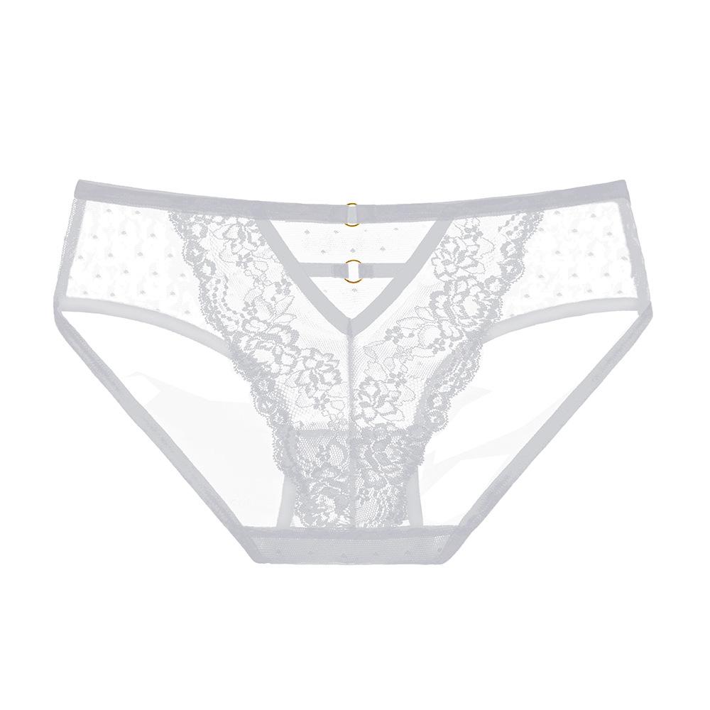 Panties Women's Lace Mid-waist Hip Lift Hollow Sexy and Breathable Mesh Seamless Women's Briefs 5003