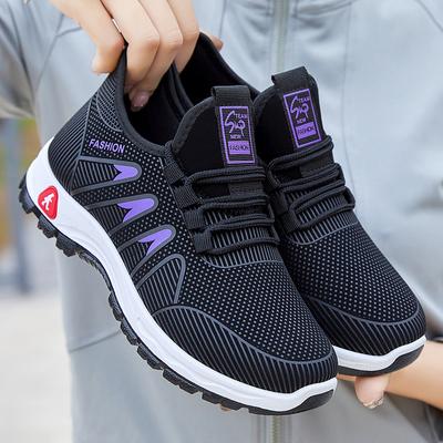 Женская обувь, осенняя новая спортивная обувь, удобная рабочая обувь с мягкой подошвой, повседневная тканевая обувь для мам, женская обувь