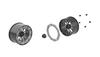 LS Studio Aluminum Wheels and Drift Tires of AL13 22MM Edge for Kyosho MRD ZERO and Scale RC Cars P.D. (Set 2) LS-WH-05 (Grey N+1) Mini-Z AWD/RWD