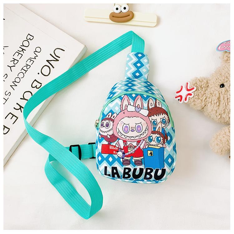 Школьная сумка Labubu Детская сумка Любовь Мультяшная Нагрудная сумка Кошелек Маленькая сумка На одно плечо На косую