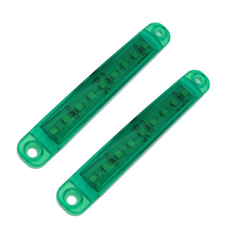 2x 9 светодиодов Белый + Янтарный + Красный + Зеленый + Синий 24 В Водонепроницаемые фонари Боковые габаритные фонари Задний указатель Стояночные огни Автобус/грузовик/прицеп/грузовик