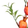 Искусственная ветка граната с красными плодами и зелеными листьями, имитация, украшение для дома
