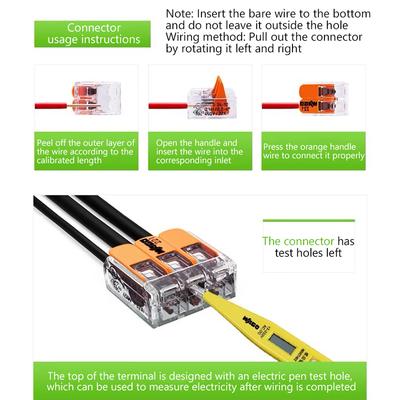 Оригинальный клеммник Wago Wiring 221-412 221-413 221-415 221-2411 221-612 221-613 221-615 221-482 221-483 221-485 Соединитель проводки