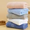 Полотенце из чистого хлопка, впитывающее воду, утолщенное, мягкое, простое, подарочное, с вышивкой, для домашнего использования, полотенце из чистого хлопка