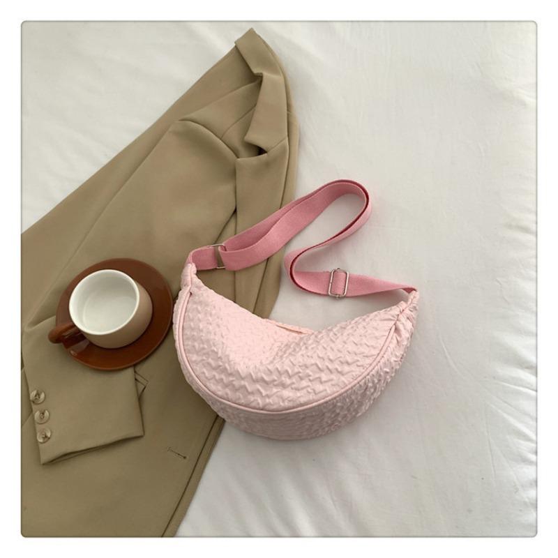 Новая милая сумка через плечо, универсальная сумка-пельмень, маленькая свежая сумка-мессенджер, сумка конфетного цвета, нишевая женская сумка