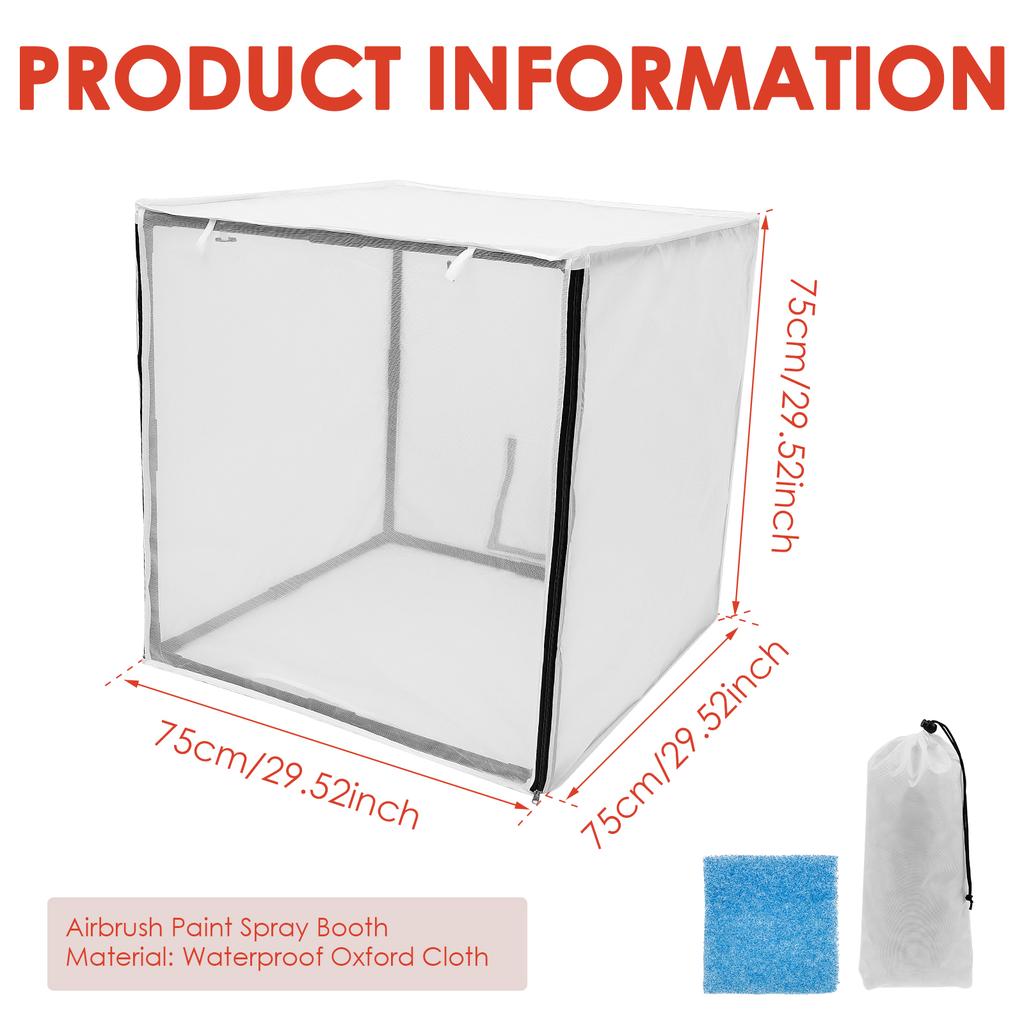 5/29,5-дюймовая аэрозольная покрасочная камера, разборная покрасочная камера, портативные инструменты для аэрозольной покраски для игрушек на радиоуправлении, автомобилей