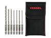 [ Ограничено] Набор из 7 сверл по бетону VESSEL с чехлом для хранения ACD7S-1