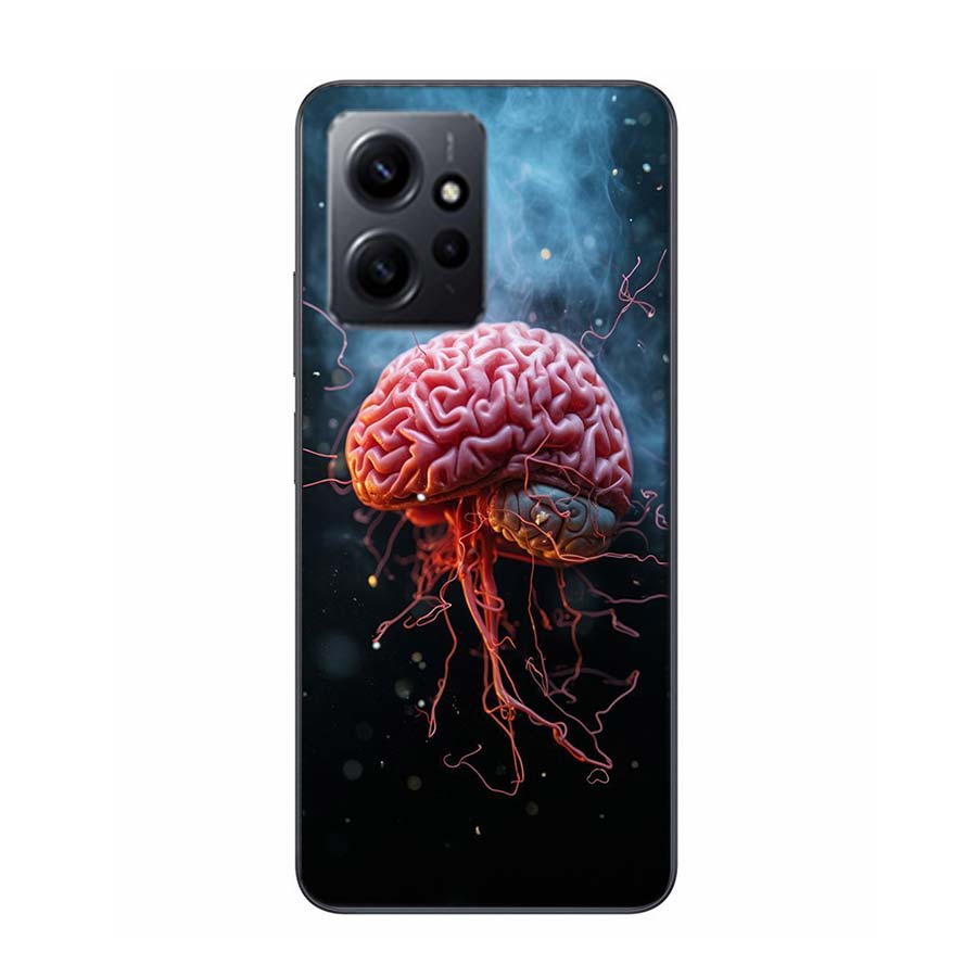 The Cerebral Cortex And Key Components Phone Case For Redmi 12 13C 12C 15C 9 10 10C Note 13 Pro Plus 14 15 Pro 9T 9C 9A TPU Soft