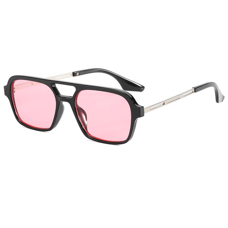 Double Bridges Women Sunglasses Fashion Pink Gradient Eyewear Trending Hollow Leopard Blue Sun Glasses Men Shades
