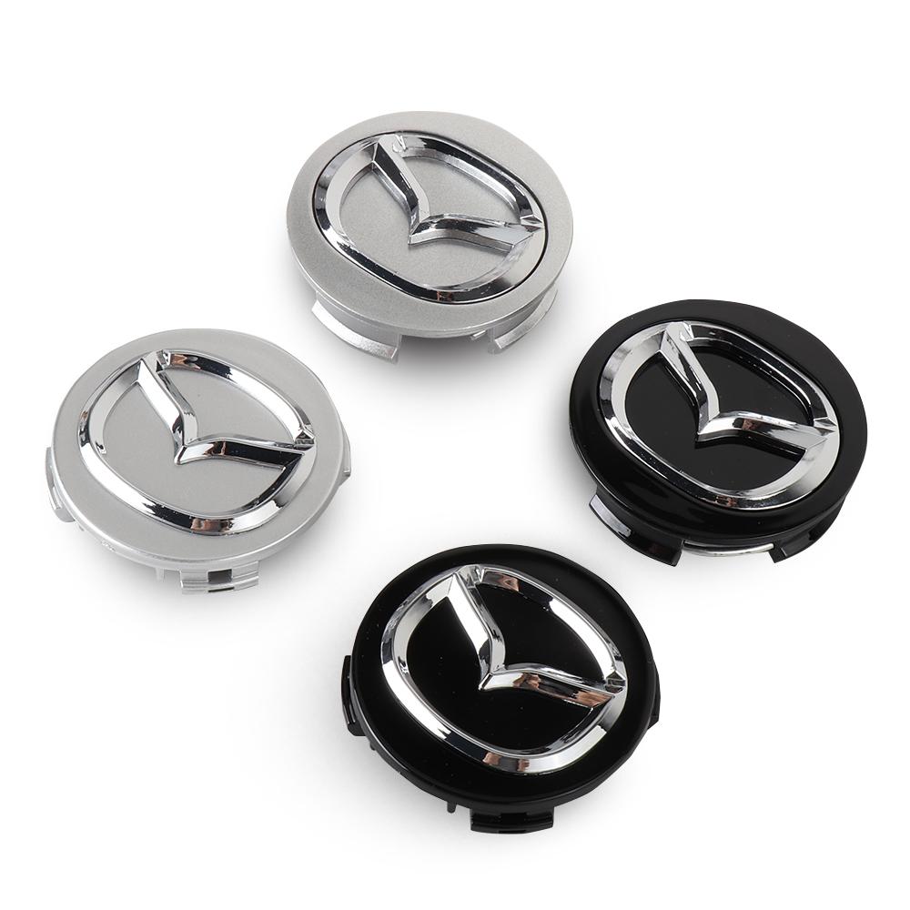 4PCS 56mm Car Wheel Hub Center Cover Replacement For Mazda 2 3 5 6 7 323 626 RX7 RX8 MX3 CX3 CX5 Axela Atenza Skyactiv Angksela