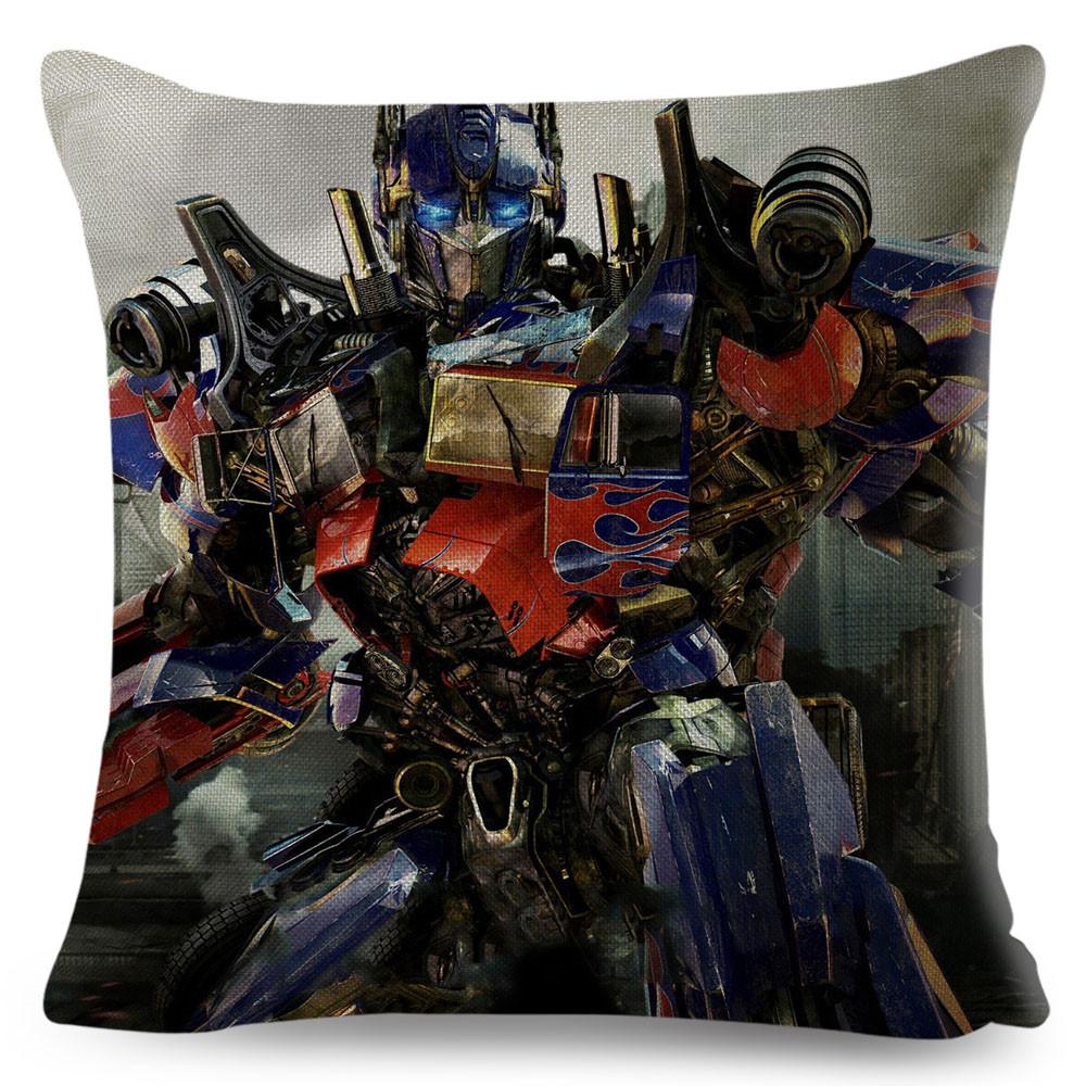 Classic Movie Pillowcase Cushion Cover for Sofa Home Car Decor Cartoon Transformation Polyester Pillow Case xcm