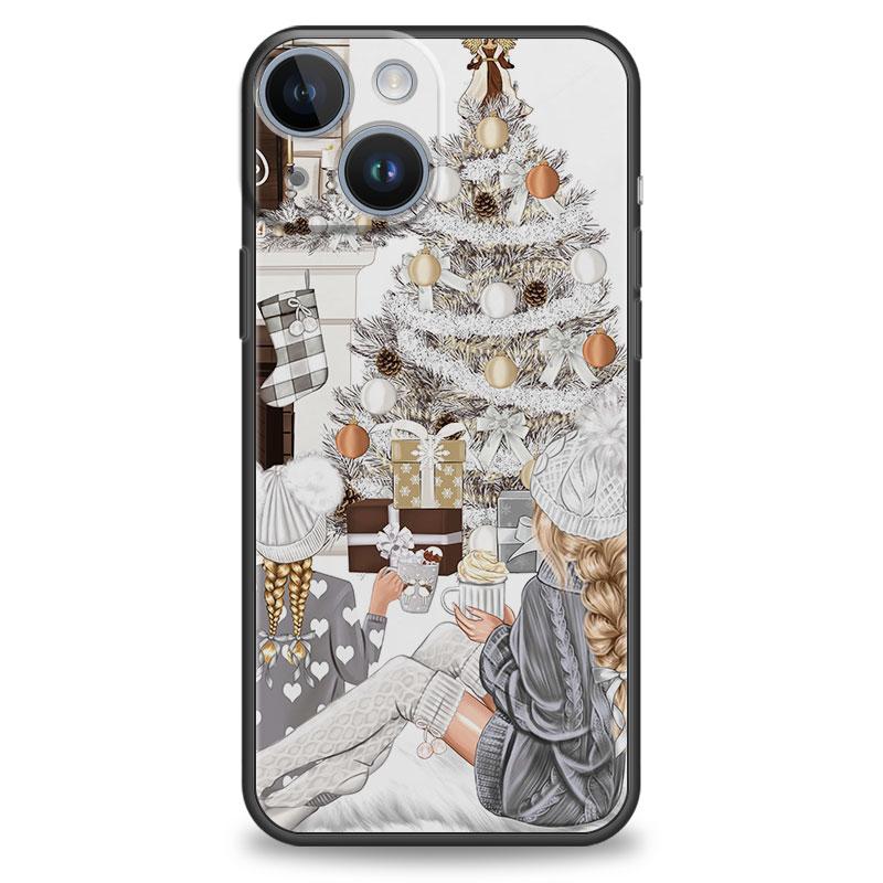 Чехол Merry Christmas Gift Girl для Apple iPhone 11 XR XS X 14 Plus 7 8 6S 13 Pro Max SE 12 Mini 14Pro 7+, силиконовый матовый чехол