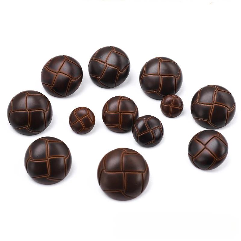 10pcs Creative Crack Pattern Buttons 15/21/25mm Round Plastic Shank Buttons Woman's Coat Buttons