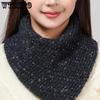 Autumn and Winter Scarf Neck Cover Women's Neck Protection Fake Collar Thickened Warm Knitted Neck Protection Cover Head and Neck