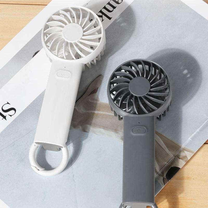 2025 Мини Ручной Настольный Двухцелевой Вентилятор Трехскоростной Регулируемый Сильный Ветер Портативный Ручной Вентилятор Для Путешествий В Помещении/на Открытом Воздухе