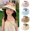 Регулируемые детские солнцезащитные шляпы Соломенная кепка с открытым верхом Новая солнцезащитная шляпа Детские