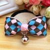 Bowknot Metal Bell Pendant Fashion Printed Pet Dog Cat Puppy Bow Tie Collar