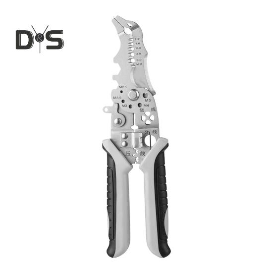 Многофункциональные клещи для зачистки проводов, прочные клещи для зачистки проводов из сплава, щипцы для обжима, эргономичная ручка, портативные клещи для резки кабеля электриков