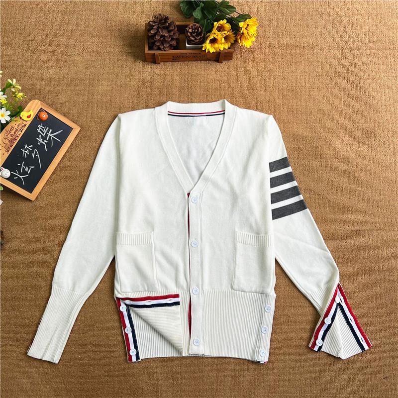 Spring and Autumn Women's Knitted Cardigan Sweater Short Jacket V Collar New Season Outwear