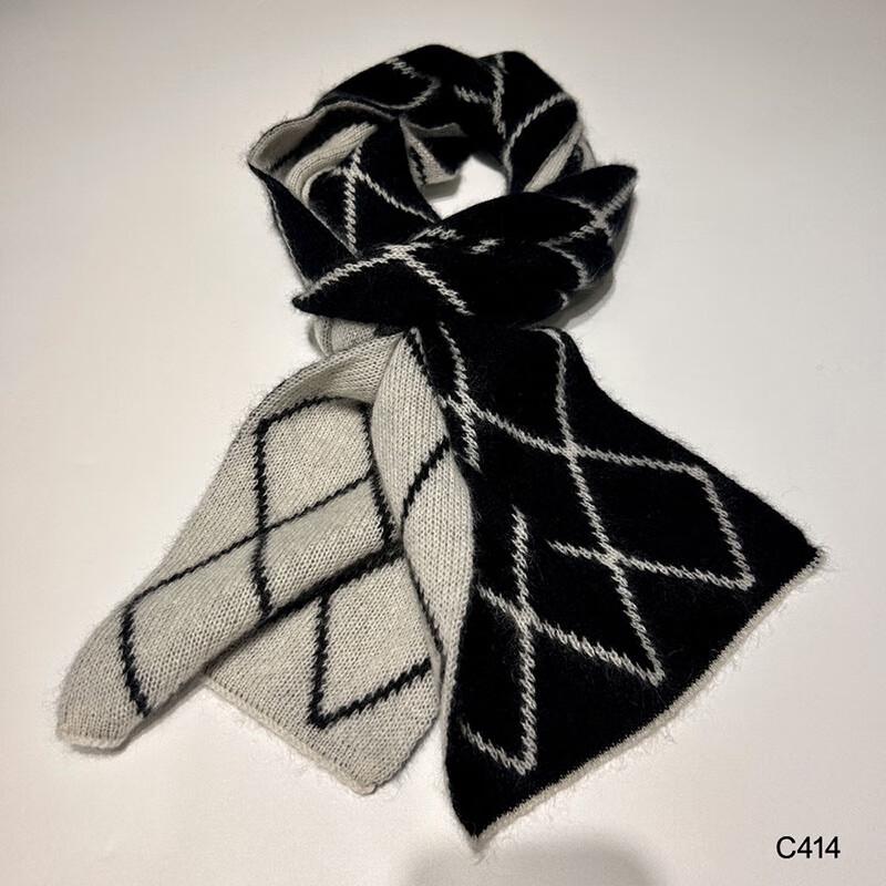 G·TENNA NX-C414 Women's Reversible Cashmere Scarf