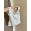 Design Lace-up White Vest Women Summer with Chest Pad Outer Wear Inner Small Sling Short Slim Fit Sweet and Spicy Top