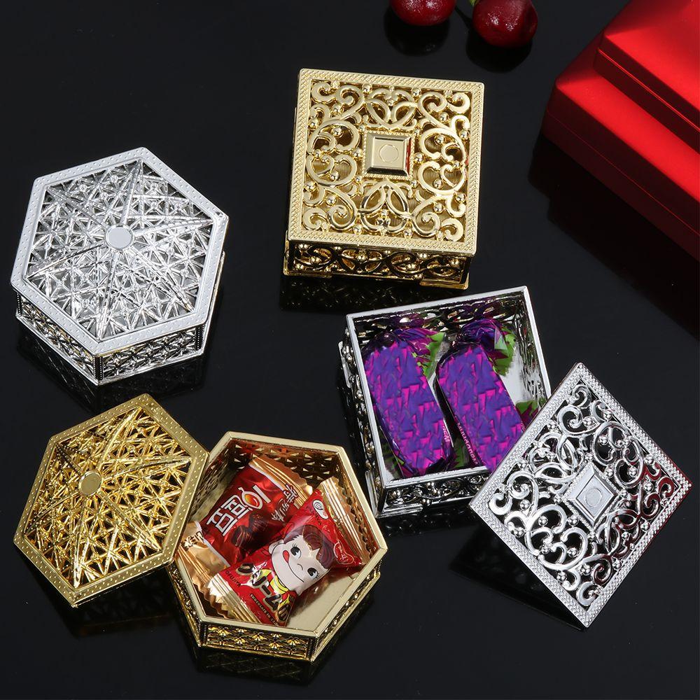 Подарок на вечеринку Полый Свадебный Пластиковый Прозрачный Органайзер для Мелочей Хранение Украшений Конфетница