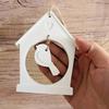 2 шт. Силиконовые формы для скворечников для DIY-литья из смолы - Подвесное украшение в форме сердца, формы для эпоксидной смолы с украшениями в виде птиц и цветов