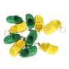 10pcs Mini Slipper Keychain Cute Silicone Slipper Keychain Adorable Little Shoes Keychain for Car