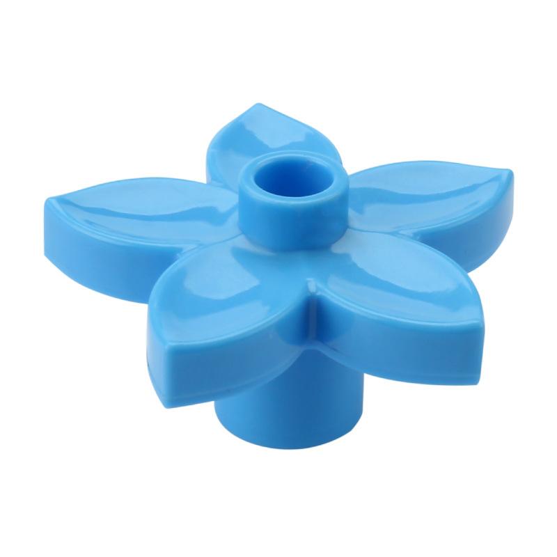 4 шт. Большой строительный блок Серия лесных растений Цветок Трава Дерево Наружное украшение Уличные аксессуары Совместимые сцены Игрушка для ребенка