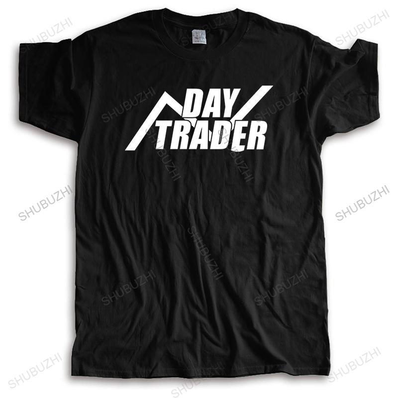 Мужские хлопковые топы Мужская футболка с круглым вырезом DAY TRADER женская унисекс футболка повседневные футболки Хлопковая футболка бренда Shubuzhi Прямая поставка