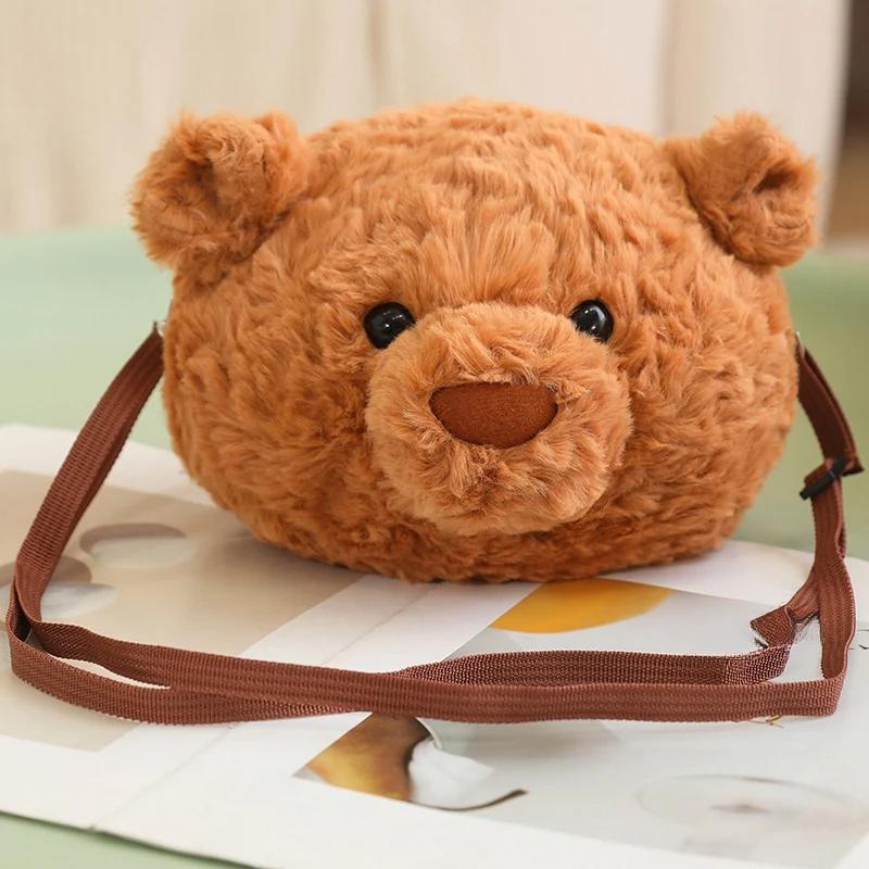 Милые рюкзаки с животными, мягкая игрушка в виде свиньи, медведя, собаки, сумка для девочек, сумки на плечо, плюшевые школьные сумки для школьников, рюкзак с игрушками в виде щенка для мальчика