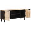 TV Cabinet with Door White Washed Surface 105 x 33 x 46 cm