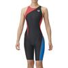 Arena Half Spats Racing One Piece Spats Black X Red X L Blue M (Open Back/Half Leg) Women's (BKRD)