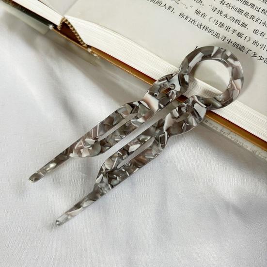 U-образная ацетатная заколка для волос, легкая, нескользящая, длинная, густая, шпилька для волос, французский пучок, аксессуары для волос для женщин и девочек