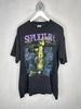 1993 Sepultura Chaos Черная футболка унисекс с коротким рукавом Репринт S-5XL Мужчины Женщины Унисекс Футболка
