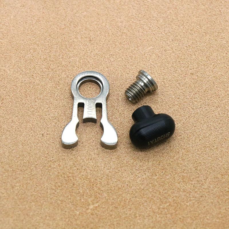 Folding bicycle TC4 Titanium Alloy Catcher Crab Clamp Head Tube Fixing Buckle Titanium Screw For Brompton Bike Cycling Parts