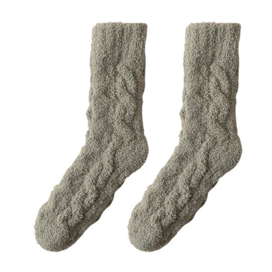 Women's Fuzzy Coral Fleece Slipper Socks Thick Cozy Soft Warm Home Floor Socks Winter Thermal Sleep Socks
